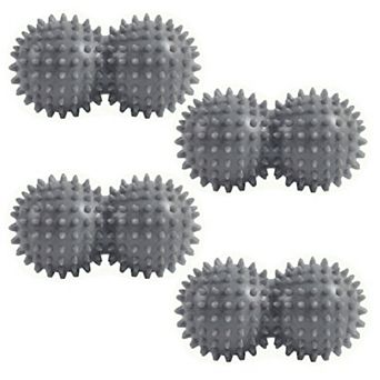 4 pc Textured Peanut Massage Ball for Deep Tissue Spine and Muscle Relief