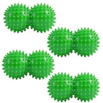 4 pc Textured Peanut Massage Ball for Deep Tissue Spine and Muscle Relief