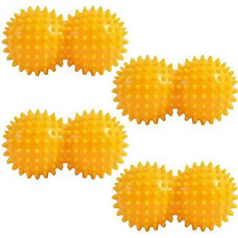 4 pc Textured Peanut Massage Ball for Deep Tissue Spine and Muscle Relief