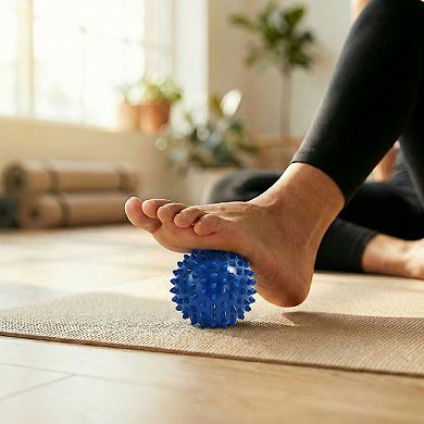 4-PC Spiky Massage Ball for Muscle Relief and Trigger Point Therapy