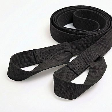 4-PC Stretch Strap with Foot Loops Adjustable Yoga Exercise Band