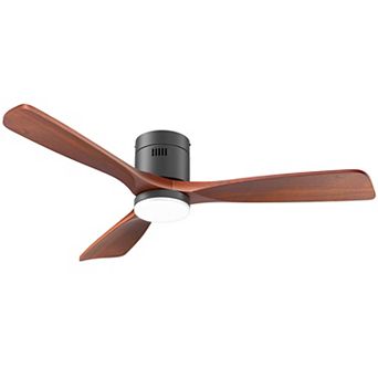 Akofun Ceiling Fans with Lights and Remote 52 Inch, Flush Mount, Modern Low Profile LED Ceiling Fan