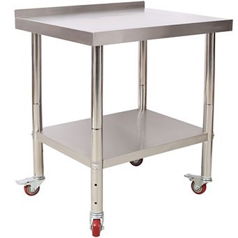 ELEMENT ACE Heavy-Duty Stainless Steel Commercial Prep Table with Adjustable Undershelf