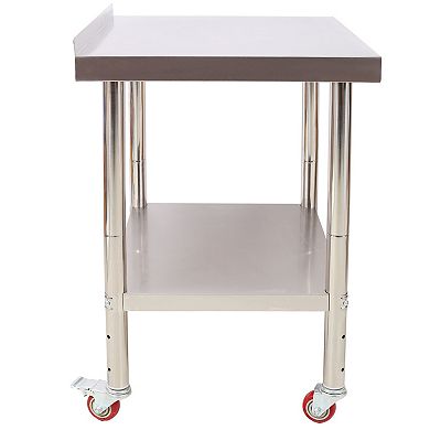 ELEMENT ACE Heavy-Duty Stainless Steel Commercial Prep Table with Adjustable Undershelf