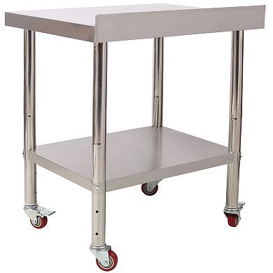 ELEMENT ACE Heavy-Duty Stainless Steel Commercial Prep Table with Adjustable Undershelf