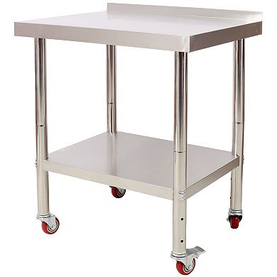 ELEMENT ACE Heavy-Duty Stainless Steel Commercial Prep Table with Adjustable Undershelf