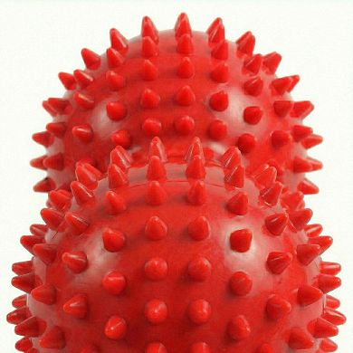 4-PC Textured Peanut Massage Ball for Deep Tissue Spine and Muscle Relief