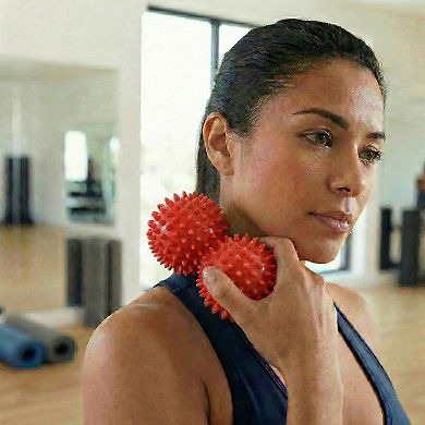 4-PC Textured Peanut Massage Ball for Deep Tissue Spine and Muscle Relief