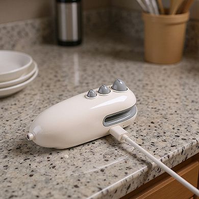 2-PC Portable Mini Bag Heat Sealer with Rechargeable Design for Food Storage