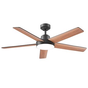 Akofun Ceiling Fans with Lights, 52 Inch, 6 Speeds, Dimmable LED, Quiet , Easy to Install