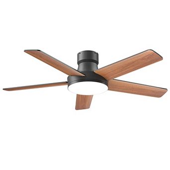 Akofun Ceiling Fans with Lights, 44 Inch, 6 Speeds, Dimmable LED, Quiet ,Easy to Install