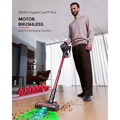 Cordless Vacuum Cleaner, 48kPa Powerful Lightweight Stick for Hard Floors, Carpet & Pet Hair