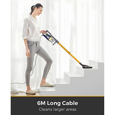Corded Vacuum Cleaner 680W, 32KPa Powerful Suction, Lightweight for Hardwood Floors & Pet Hair