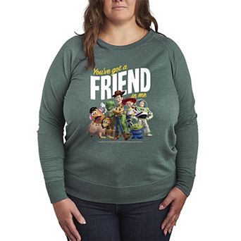 Plus Size Disney / Pixar's Toy Story You've Got A Friend In Me French Terry Long Sleeve Tee