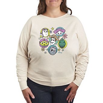 Plus Size Disney / Pixar's Toy Story Group French Terry Long Sleeve Tee