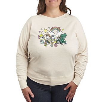 Plus Size Disney / Pixar's Toy Story Group French Terry Long Sleeve Tee