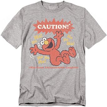 Big & Tall Sesame Street Elmo Caution! Uncontrollable Tee