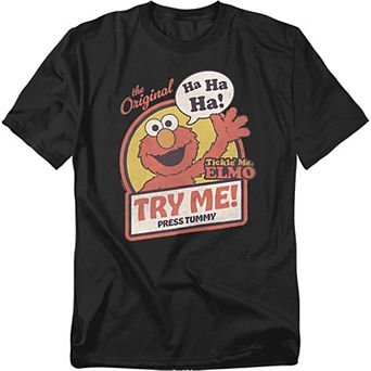 Big & Tall Sesame Street Tickle Me Elmo Try Me Tee