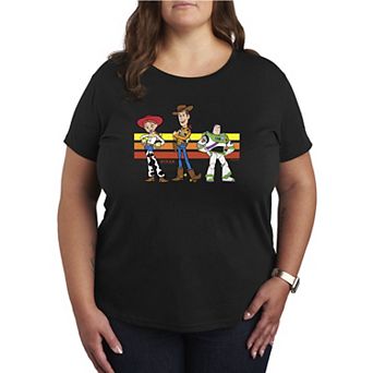 Plus Size Disney / Pixar's Toy Story Jessie, Woody, & Buzz Lightyear Graphic Tee