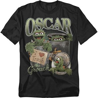 Big & Tall Sesame Street Oscar Bootleg Style Tee