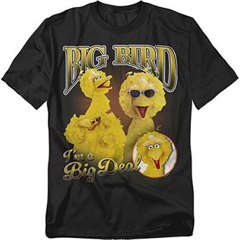 Big & Tall Sesame Street Big Bird Bootleg Style Tee