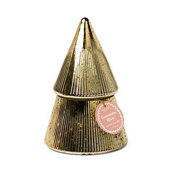 Foundry Cinnamon Stick 7-oz. Gold Ribbed Mercury Glass Tree Candle