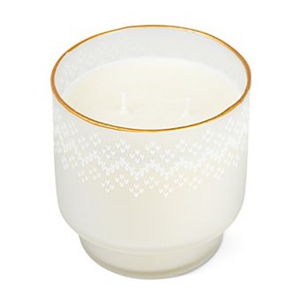 Foundry Vanilla Chai 14-oz. Glass Candle with Gold Rim