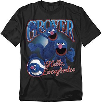 Big & Tall Sesame Street Grover Bootleg Style Tee
