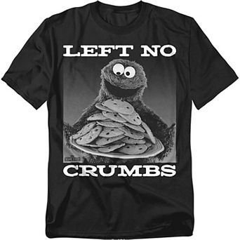 Big & Tall Sesame Street Cookie He Ate Gray Tee