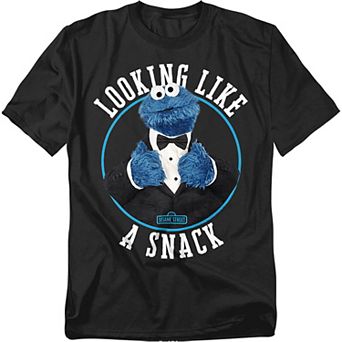 Big & Tall Sesame Street Cookie Monster Tuxedo Tee