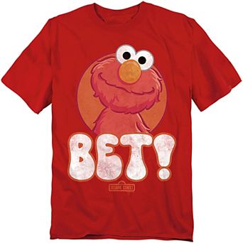 Big & Tall Sesame Street Elmo Bet Circle Tee