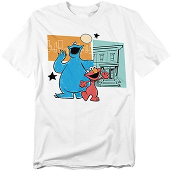 Big & Tall Sesame Street Cookie Monster & Elmo Graphic Tee