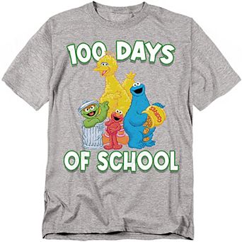 Big & Tall Sesame Street 100 Days of School Graphic Tee