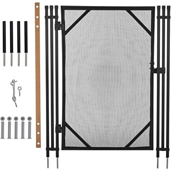 Removable Pool Safety Fence, Tear-Resistant Mesh with Rust-Proof Frame for Pools, Ponds