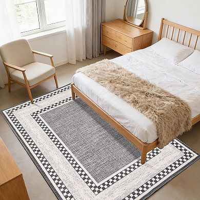 Area Rug Non-Shedding, Easy to Clean,Durable for Living Room, Bedroom, or Office