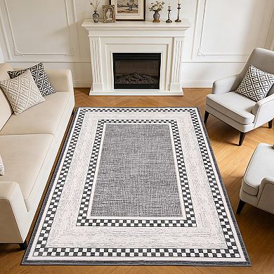 Area Rug Non-Shedding, Easy to Clean,Durable for Living Room, Bedroom, or Office