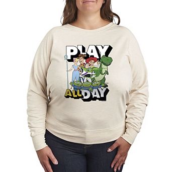 Plus Size Disney / Pixar's Toy Story Play All Day French Terry Long Sleeve Tee