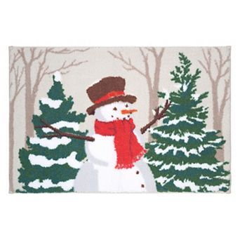 St. Nicholas Square® Yule Tide Snowman Bath Mat