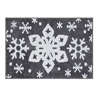 St. Nicholas Square® Snowflake Bathroom Rug