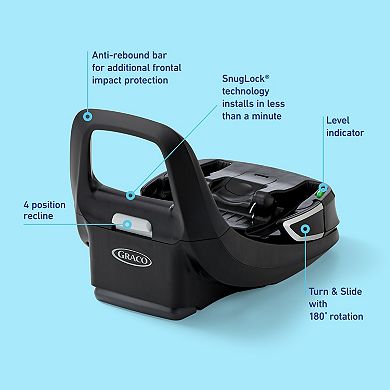 Graco® SnugRide Turn & Slide Rotating Infant Car Seat Base