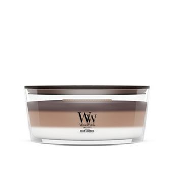 WoodWick Sheer Cashmere Trio 10-oz. Ellipse Candle