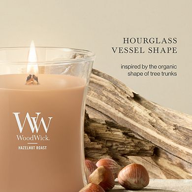 WoodWick Hazelnut Roast Medium Hourglass Candle