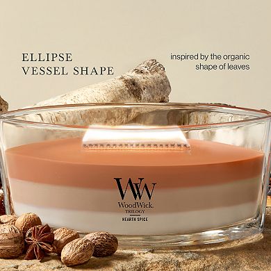 WoodWick Hearth Spice Trio 10-oz. Ellipse Candle