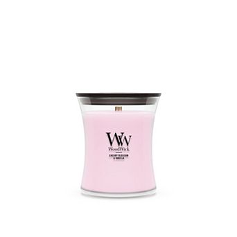 WoodWick Cherry Blossom & Vanilla 9.7-oz. Medium Hourglass Candle Jar