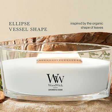 WoodWick Lavender & Cedar 16-oz. Ellipse Candle Jar