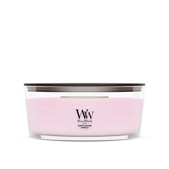 WoodWick Cherry Blossom & Vanilla 16-oz. Ellipse Candle Jar