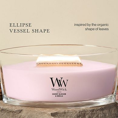 WoodWick Cherry Blossom & Vanilla 16-oz. Ellipse Candle Jar