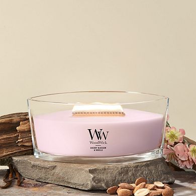 WoodWick Cherry Blossom & Vanilla 16-oz. Ellipse Candle Jar