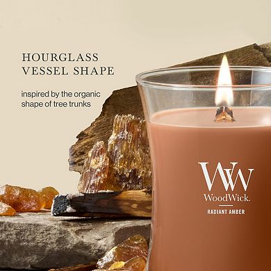 WoodWick Radiant Amber 9.7-oz. Medium Hourglass Candle Jar