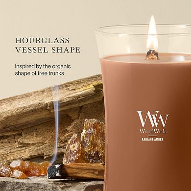 WoodWick Radiant Amber 21.5-oz. Large Hourglass Candle Jar